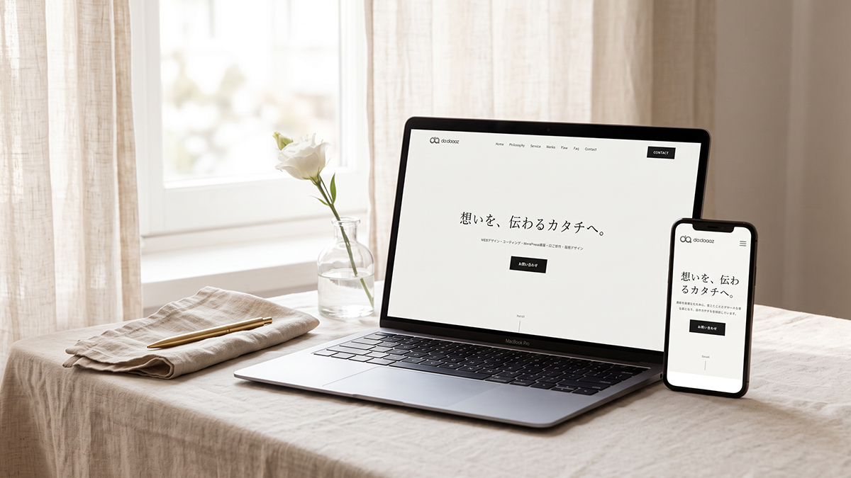 Daaaaz公式サイト構築